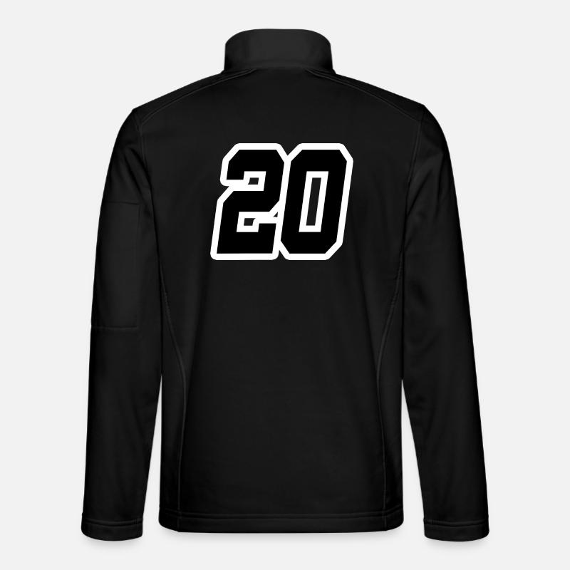 Nummer zwanzig 20 - Unisex Softshelljacke - Schwarz