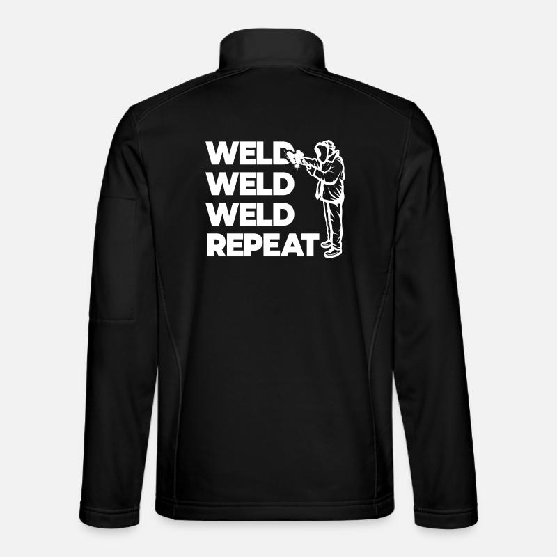 Weld Weld Weld Repeat Unisex Softshell Jacket