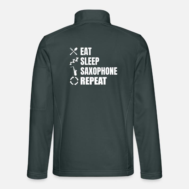 Eat Sleep Saxophone Repeat Unisex Softshelljacke