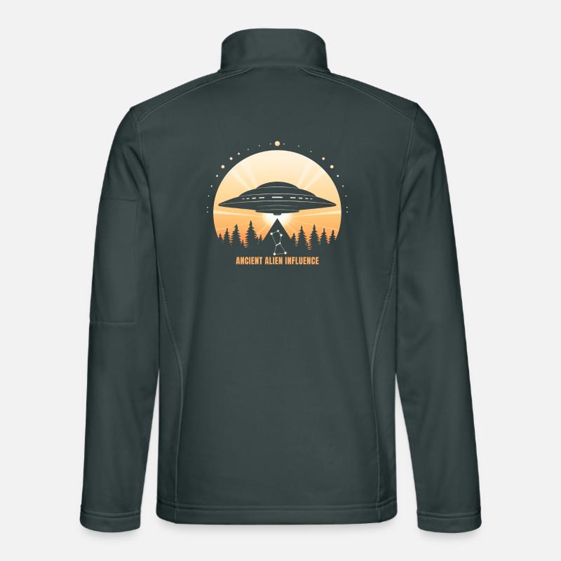 Ancienne influence extraterrestre - OVNI Pyramide d’Orion Veste en tissu softshell Unisexe