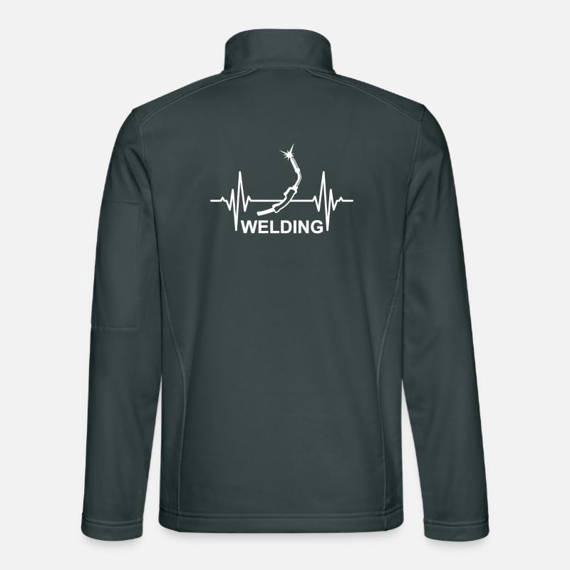 Welding Heartbeat Unisex Softshell Jacket