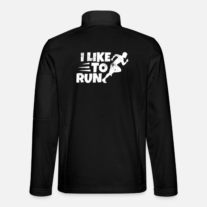 Drôle de coureur qui dit - Veste en tissu softshell Unisexe - noir