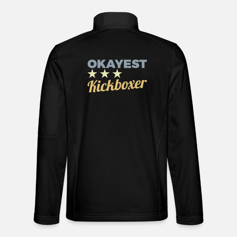 Funny Kickboxer - Unisex Softshell Jacket - black