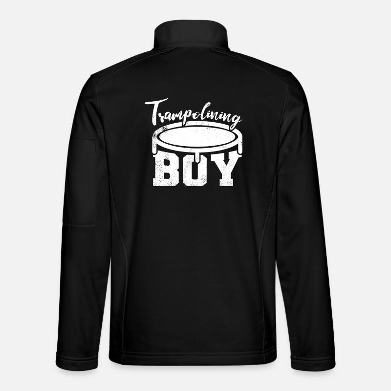 Trampoline Jumper Garçon - Veste en tissu softshell Unisexe - noir