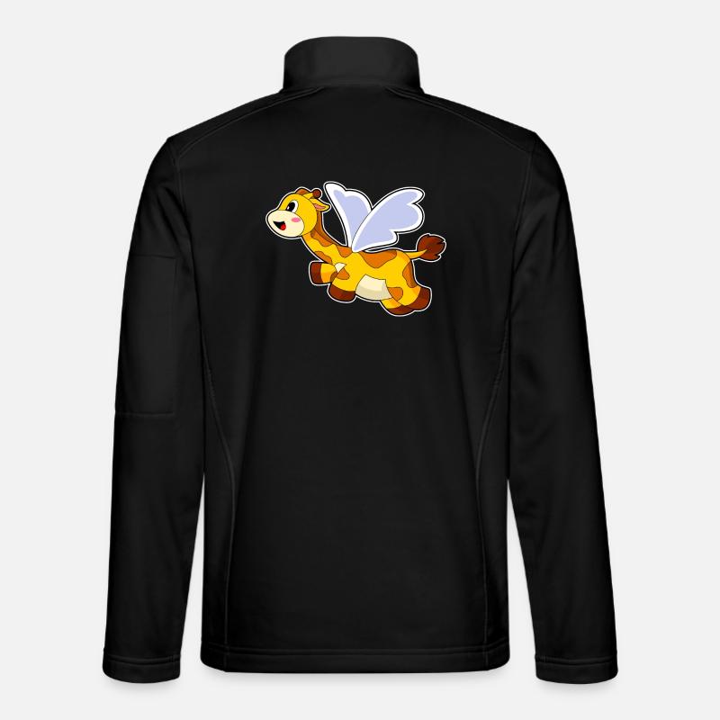 Ailes de girafe - Veste en tissu softshell Unisexe - noir