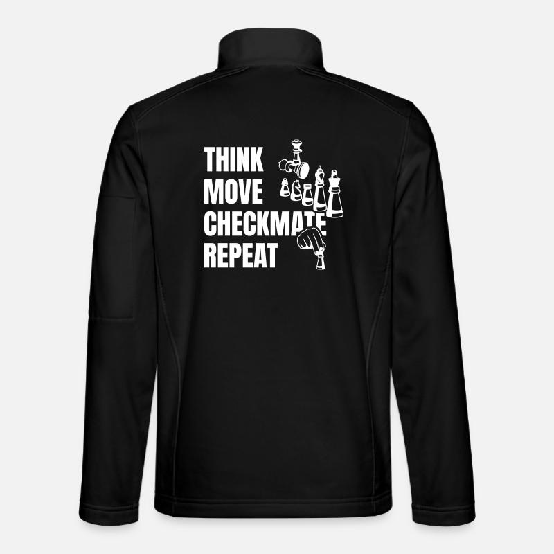 Denke Spiele Schachmatt Nächster - Unisex Softshelljacke - Schwarz