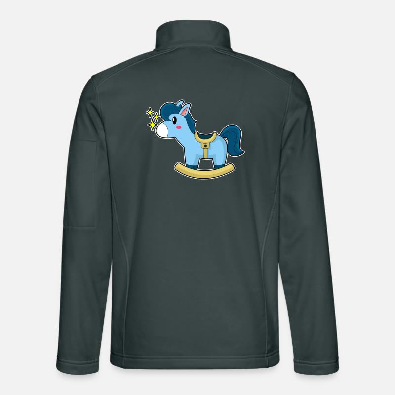 Un joli cheval à bascule Veste en tissu softshell Unisexe