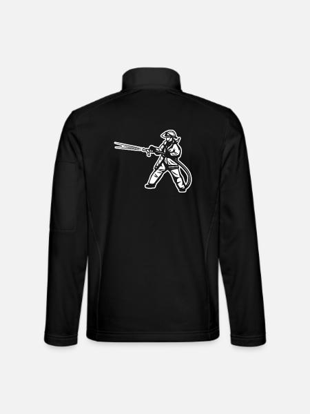 Pompier - Veste en tissu softshell Unisexe - noir