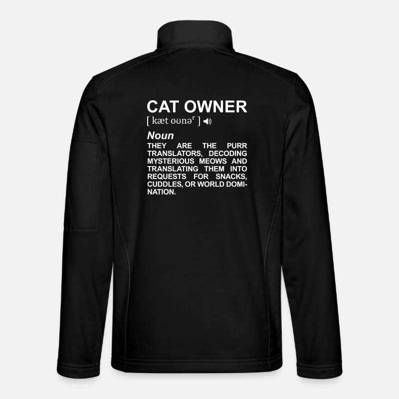 Cat Owner Term - Unisex Softshell Jacket - black