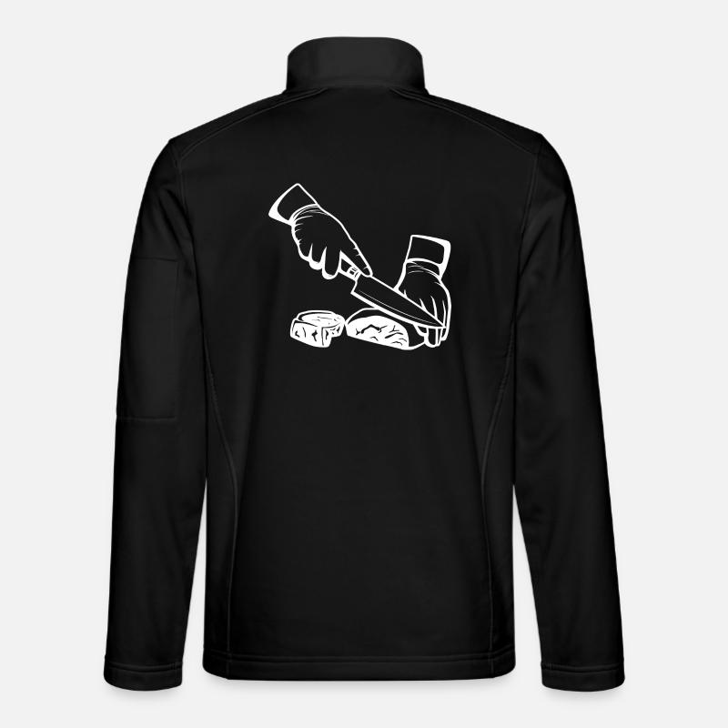 Croquis de découpe de viande Veste en tissu softshell Unisexe
