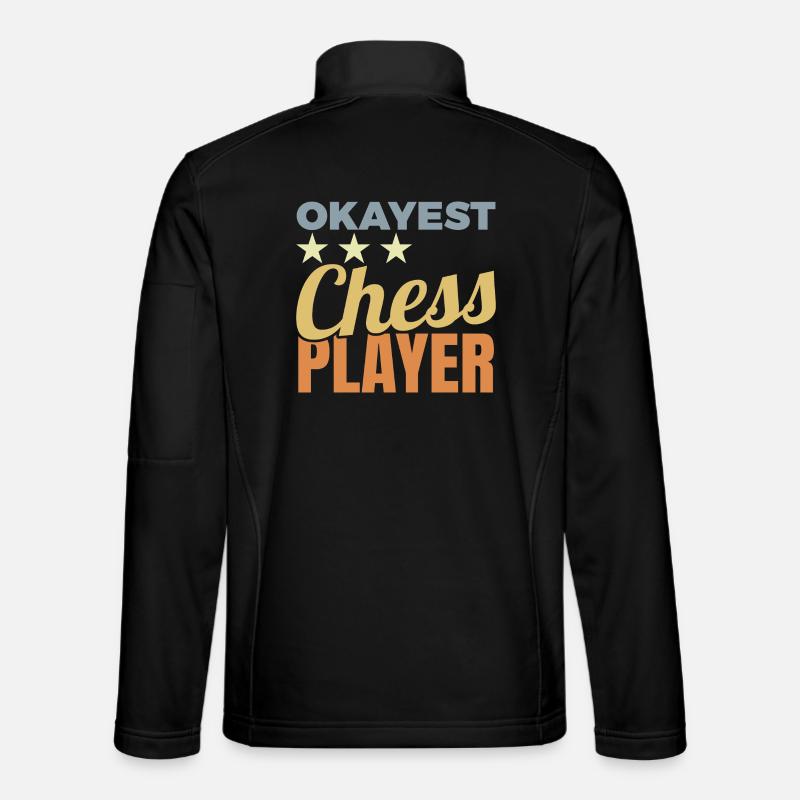 Joueur d’échecs moyen - Veste en tissu softshell Unisexe - noir