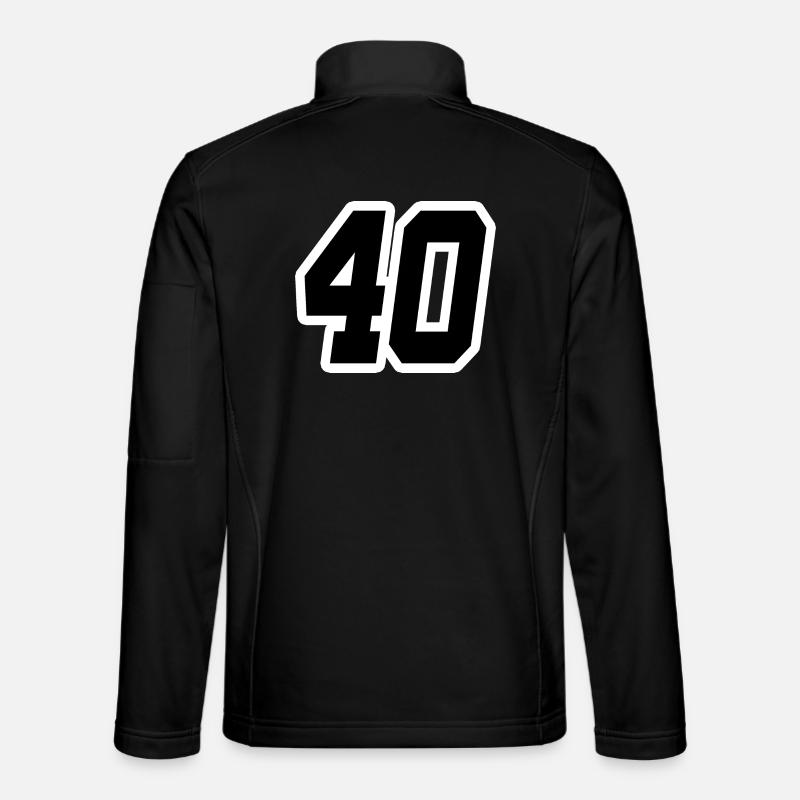 Nummer vierzig 40 - Unisex Softshelljacke - Schwarz