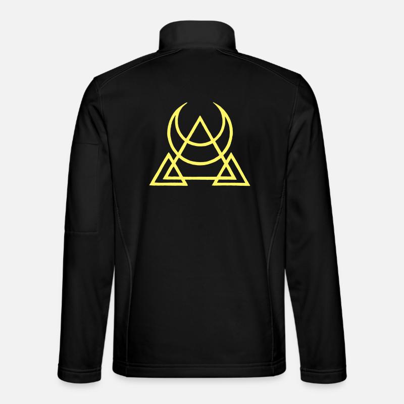 Symbol der ägyptischen Pyramiden - Unisex Softshelljacke - Schwarz