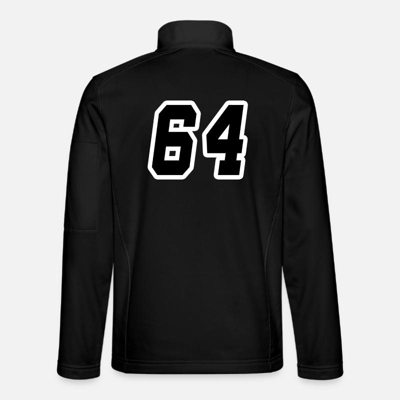Nummer vierundsechzig 64 - Unisex Softshelljacke - Schwarz
