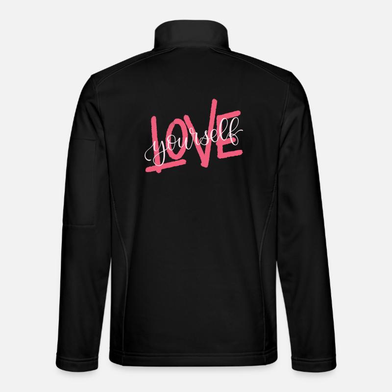 LOVE yourself - Unisex Softshell Jacket - black