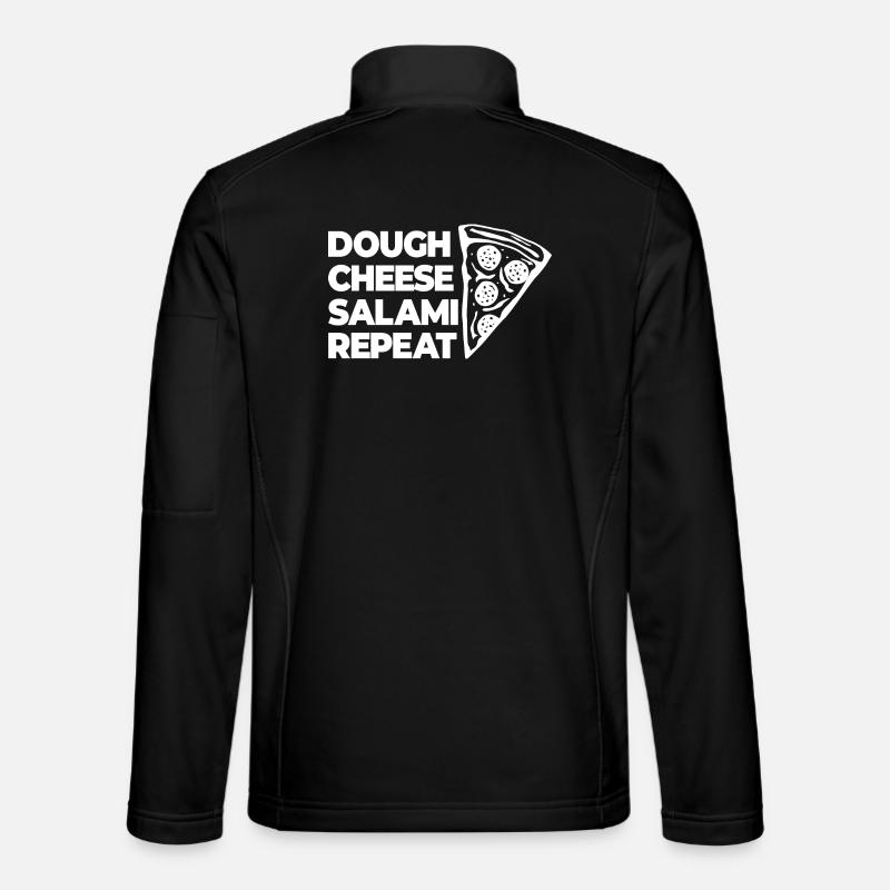 Dough Cheese Salami Again - Unisex Softshell Jacket - black