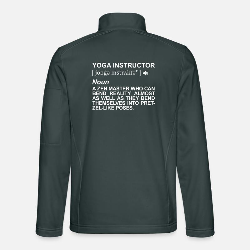 Yoga Teacher Definition Unisex Softshell Jacket