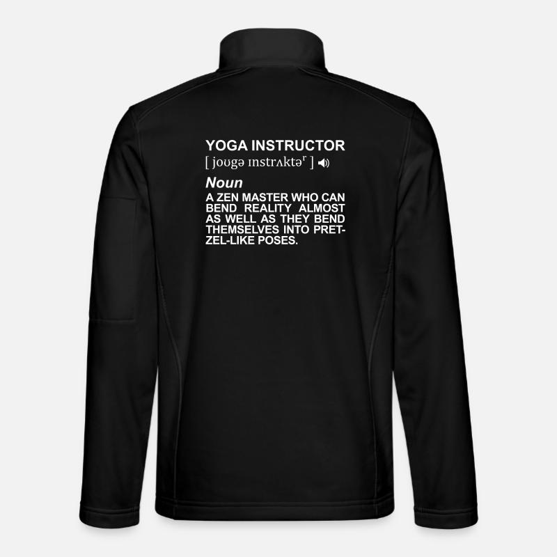 Yoga Teacher Definition - Unisex Softshell Jacket - black