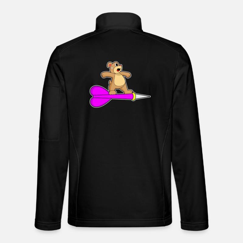 Fléchette d’ours - Veste en tissu softshell Unisexe - noir