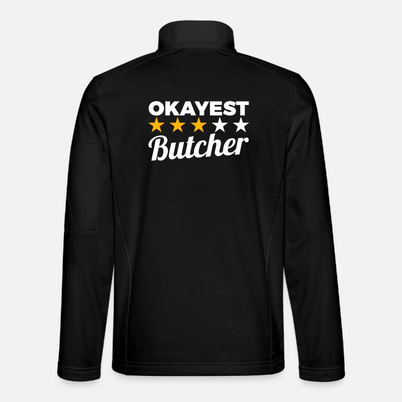 Okayest Butcher - Unisex Softshell Jacket - black
