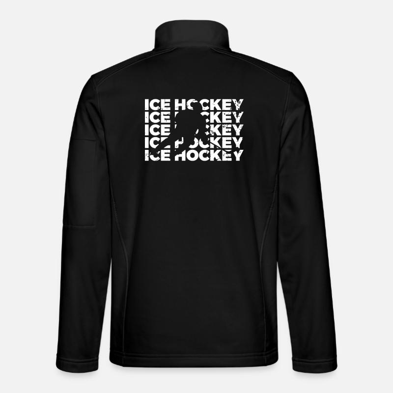 Eishockey - Unisex Softshelljacke - Schwarz
