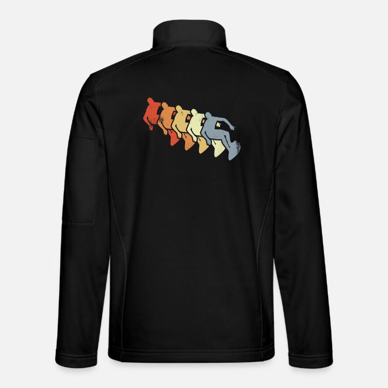 Surfing Retro Look Unisex Softshell Jacket