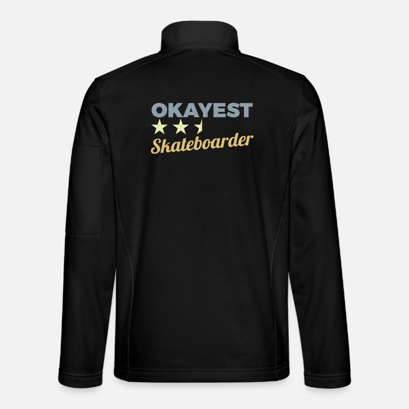 Okay Skateboarder - Unisex Softshell Jacket - black