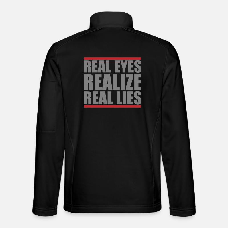 realize real eyes reall lies | Colors changeable Unisex Softshell Jacket