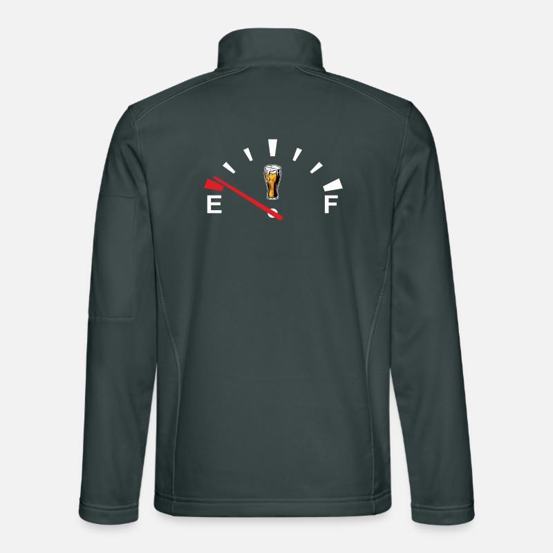 Beer speedometer beer display beer is empty Unisex Softshell Jacket