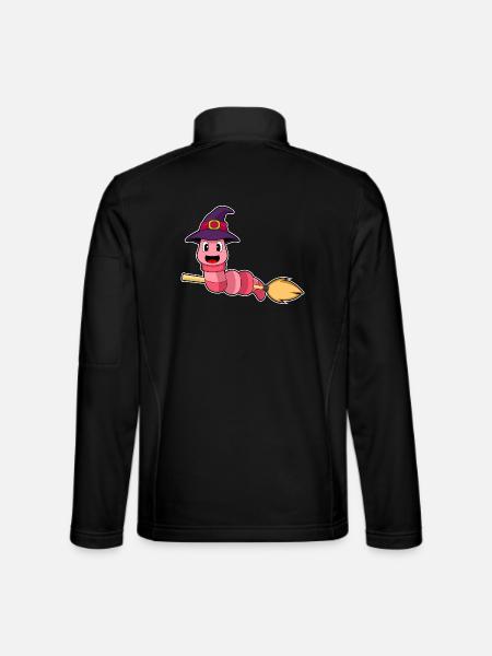Worm Witch Broom - Unisex Softshell Jacket - black