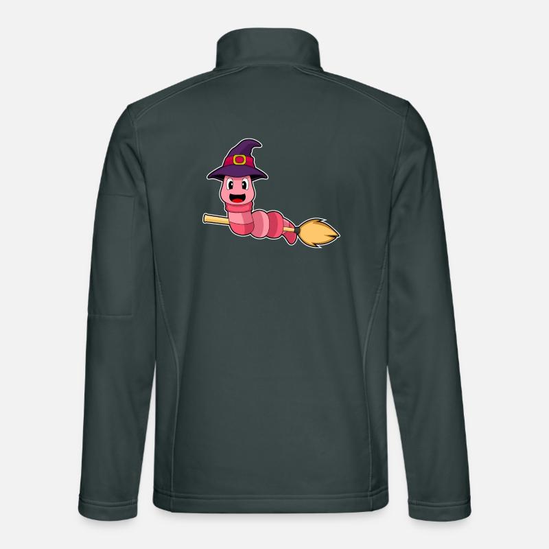 Worm Witch Broom Unisex Softshell Jacket