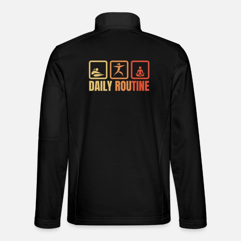 Daily Yoga Routine - Unisex Softshell Jacket - black