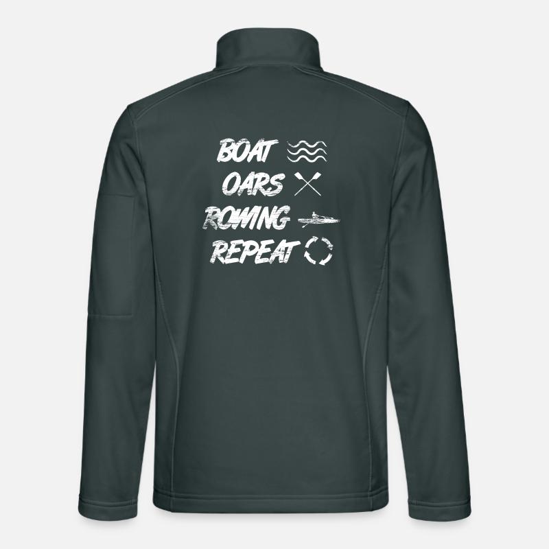 Boat Rowing Rowing Repetition Unisex Softshell Jacket