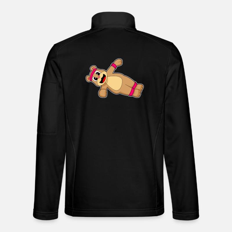 Entraînement abdominal Bear Culturisme - Veste en tissu softshell Unisexe - noir
