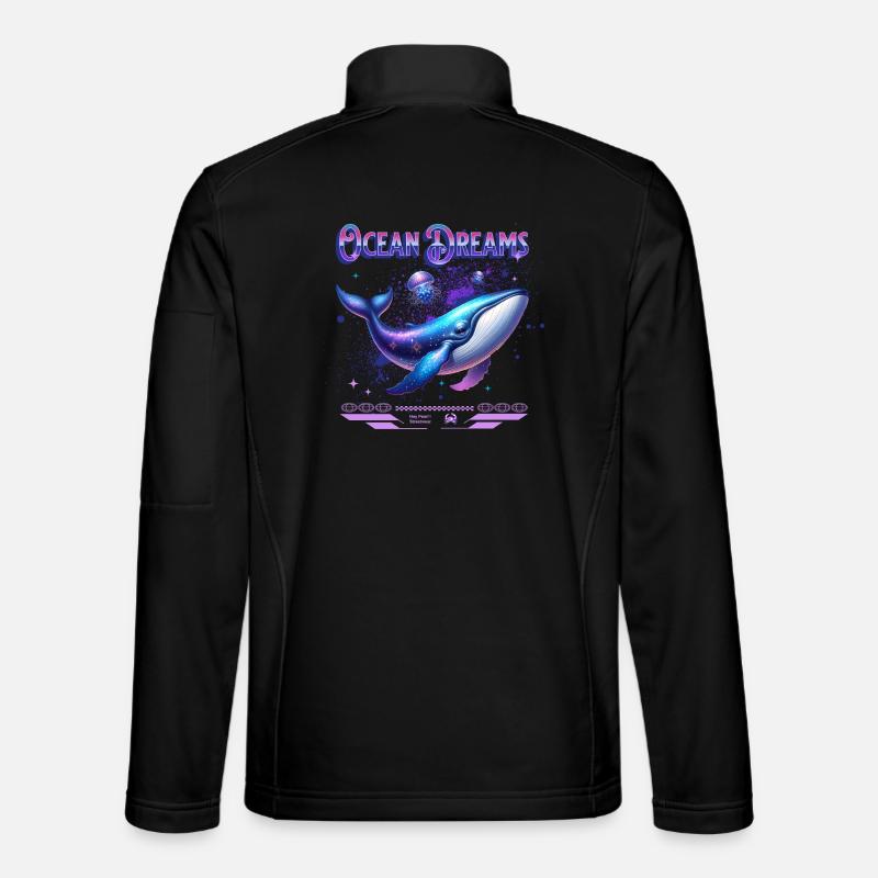 Ocean Dreams Galactic Whale Unisex Softshell Jacket