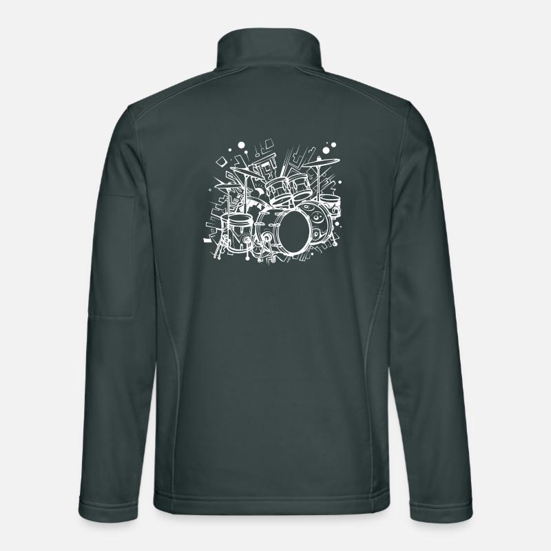 Drum Kit Line Art Unisex Softshelljacke