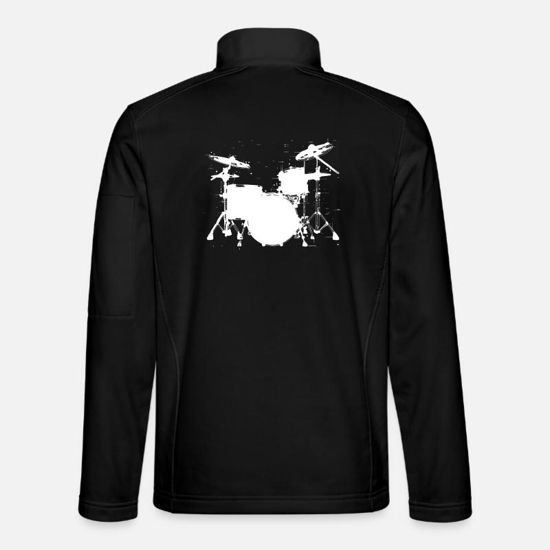 Trapset Drawing - Unisex Softshell Jacket - black