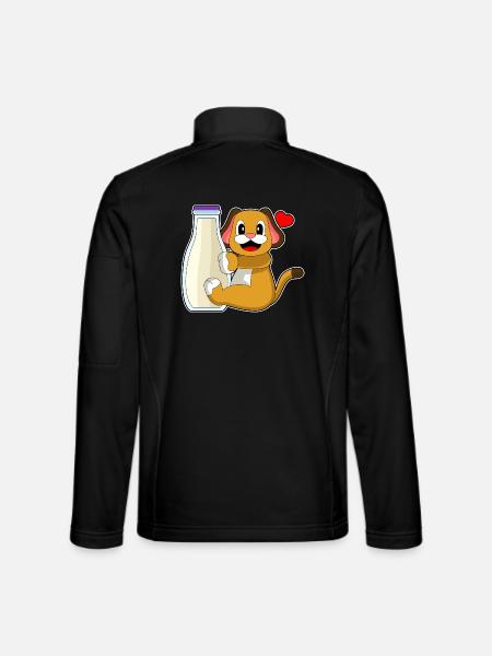Dog Milk - Unisex Softshell Jacket - black