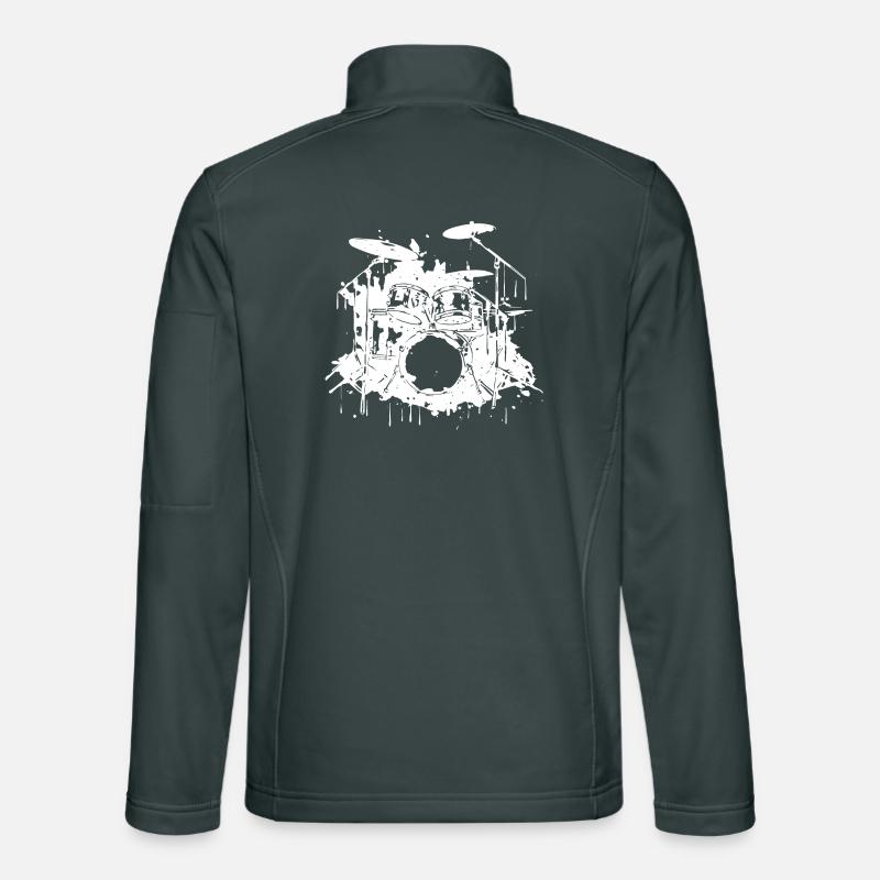Graphiques de batterie Veste en tissu softshell Unisexe