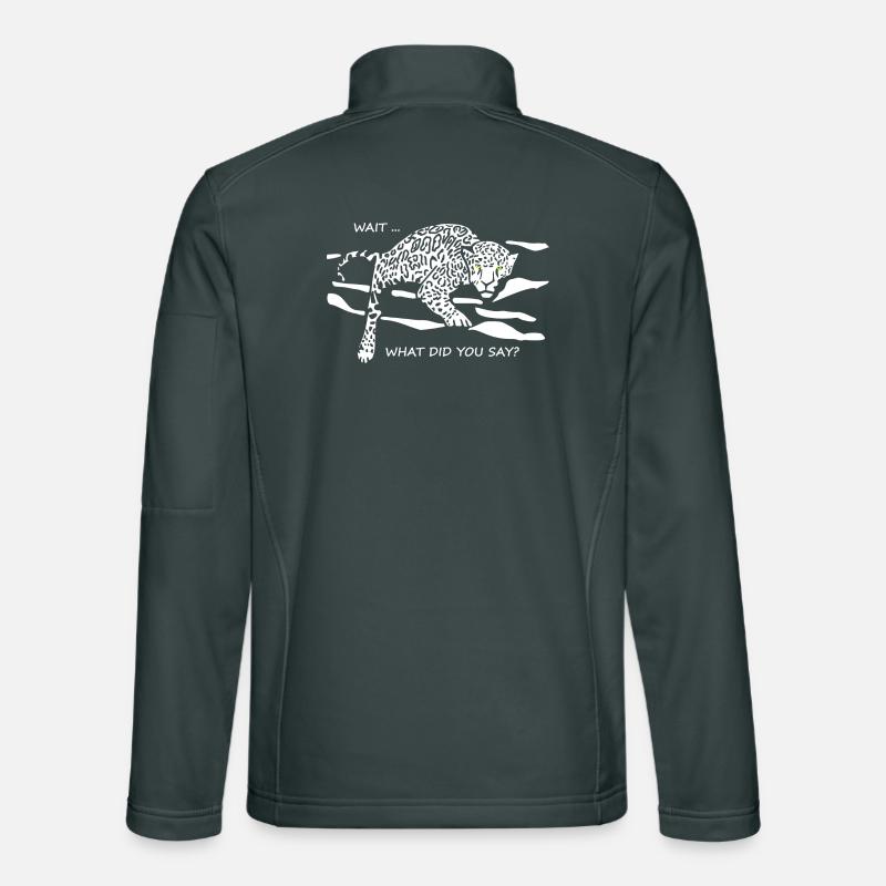 Leopard Awakened : Qu’avez-vous dit ? Veste en tissu softshell Unisexe
