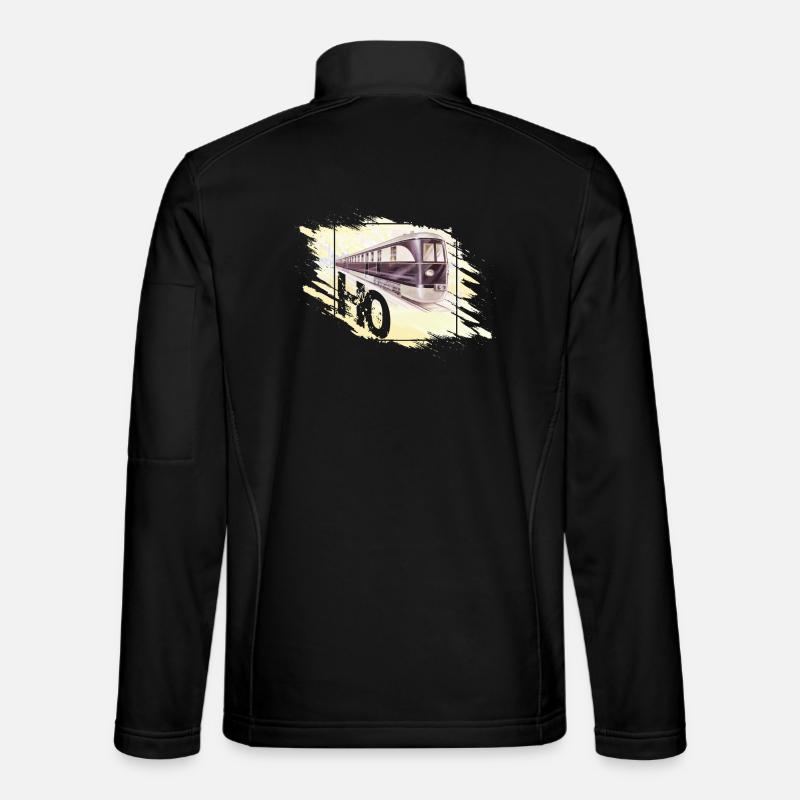 Modellbahn Spur H0 Design - Unisex Softshelljacke - Schwarz