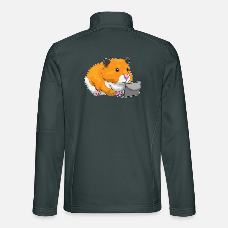 Hamster Laptop Unisex Softshell Jacket