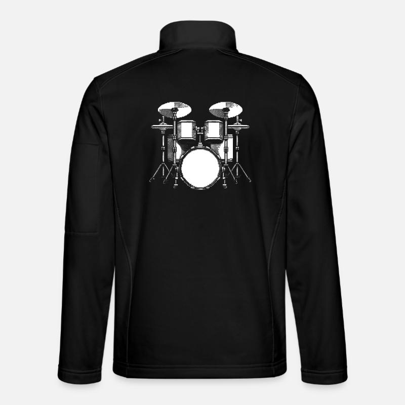 Graphiques de batterie - Veste en tissu softshell Unisexe - noir
