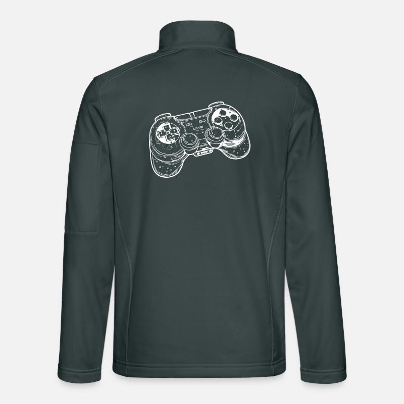 Videospiel Controller Zeichnung Unisex Softshelljacke