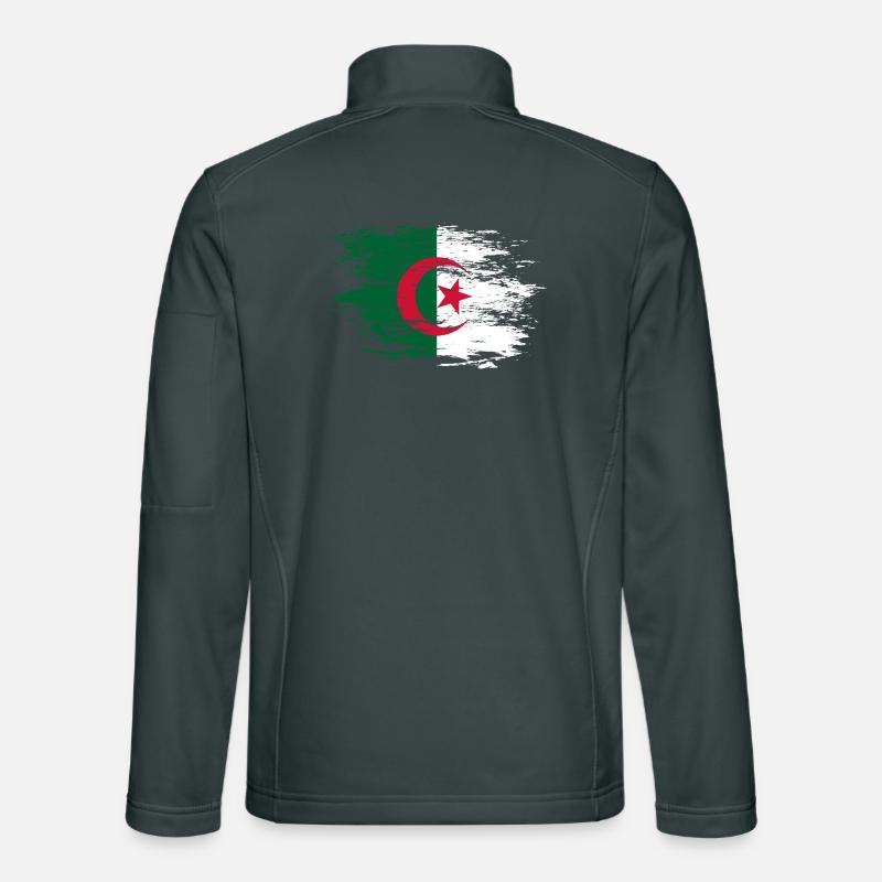 Drapeau de l’Algérie utilisé Veste en tissu softshell Unisexe