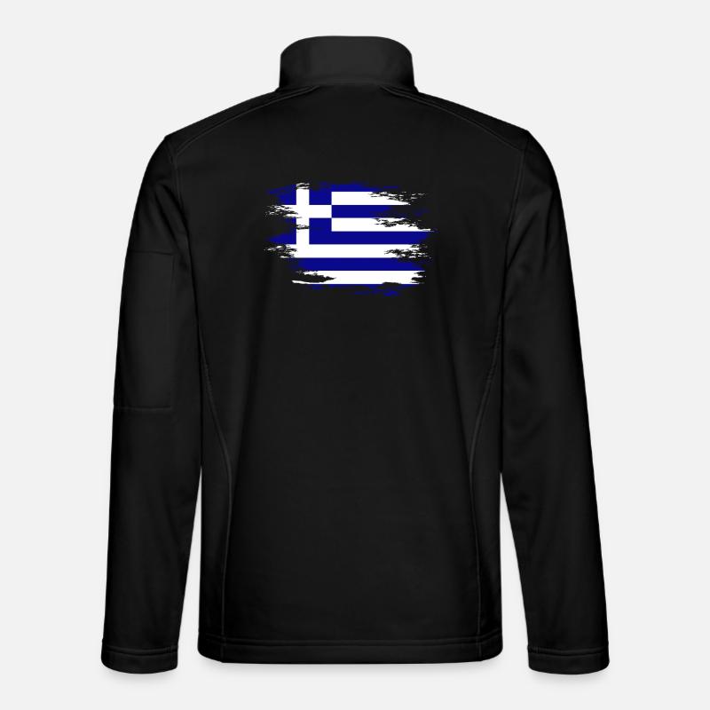 Greece flag used design Unisex Softshell Jacket