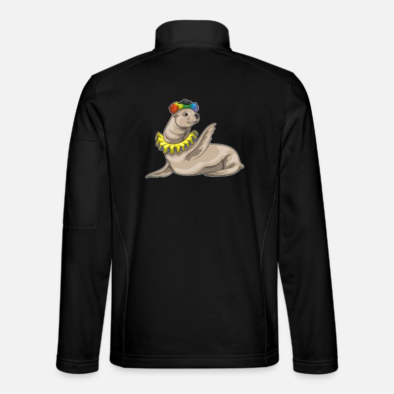 Seal Clown - Unisex Softshell Jacket - black