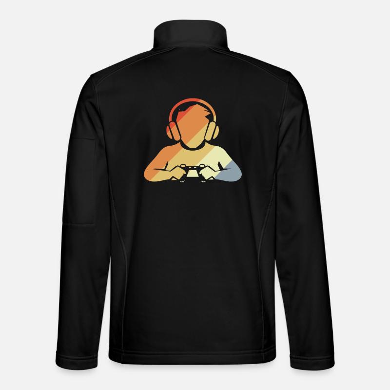 Gamer Retro Look Unisex Softshell Jacket