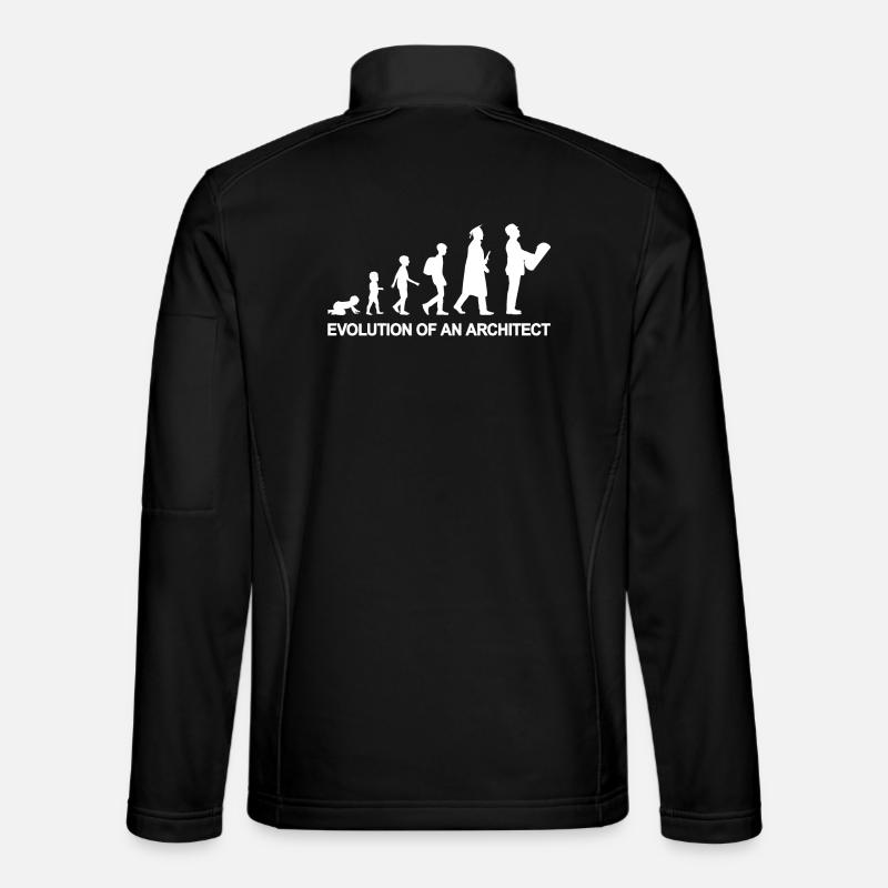 Vom Kind zum Architekten - Unisex Softshelljacke - Schwarz