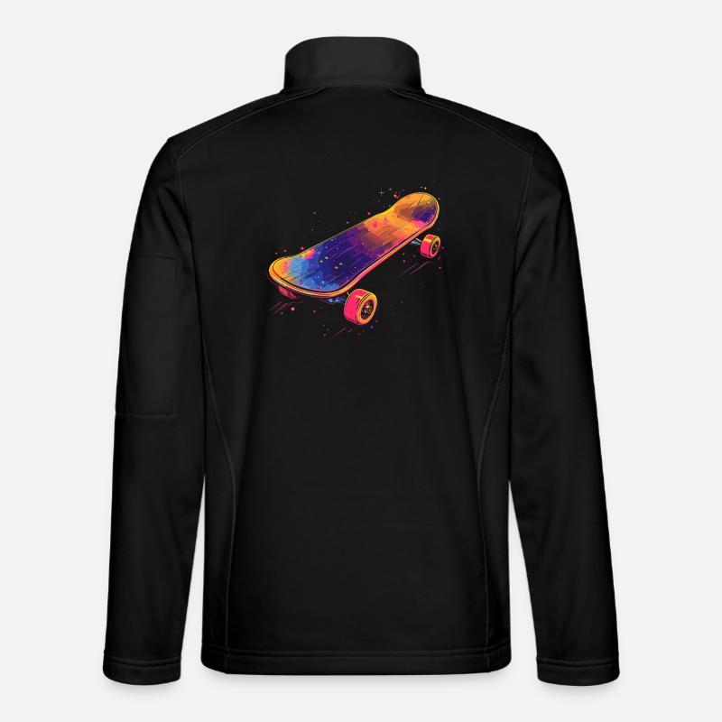 Illustration de planche à roulettes Veste en tissu softshell Unisexe